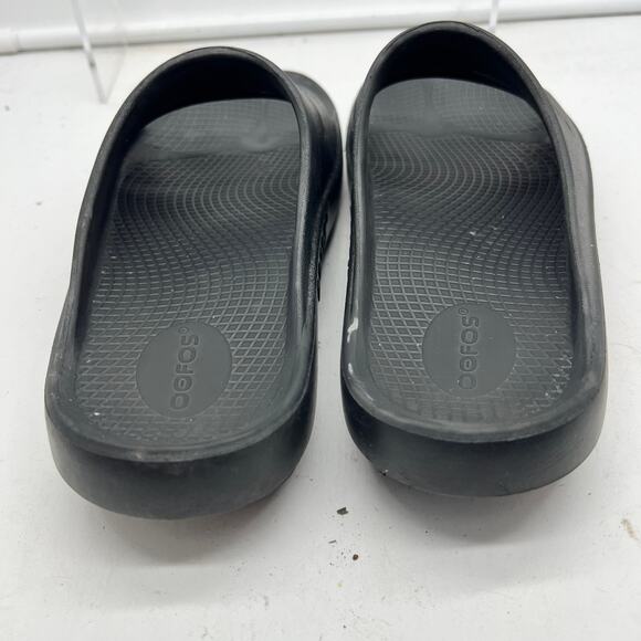 Oofos Sandals Womens 8 Ooahh Luxe Slide Recovery Black Shoe - Picture 5 of 7